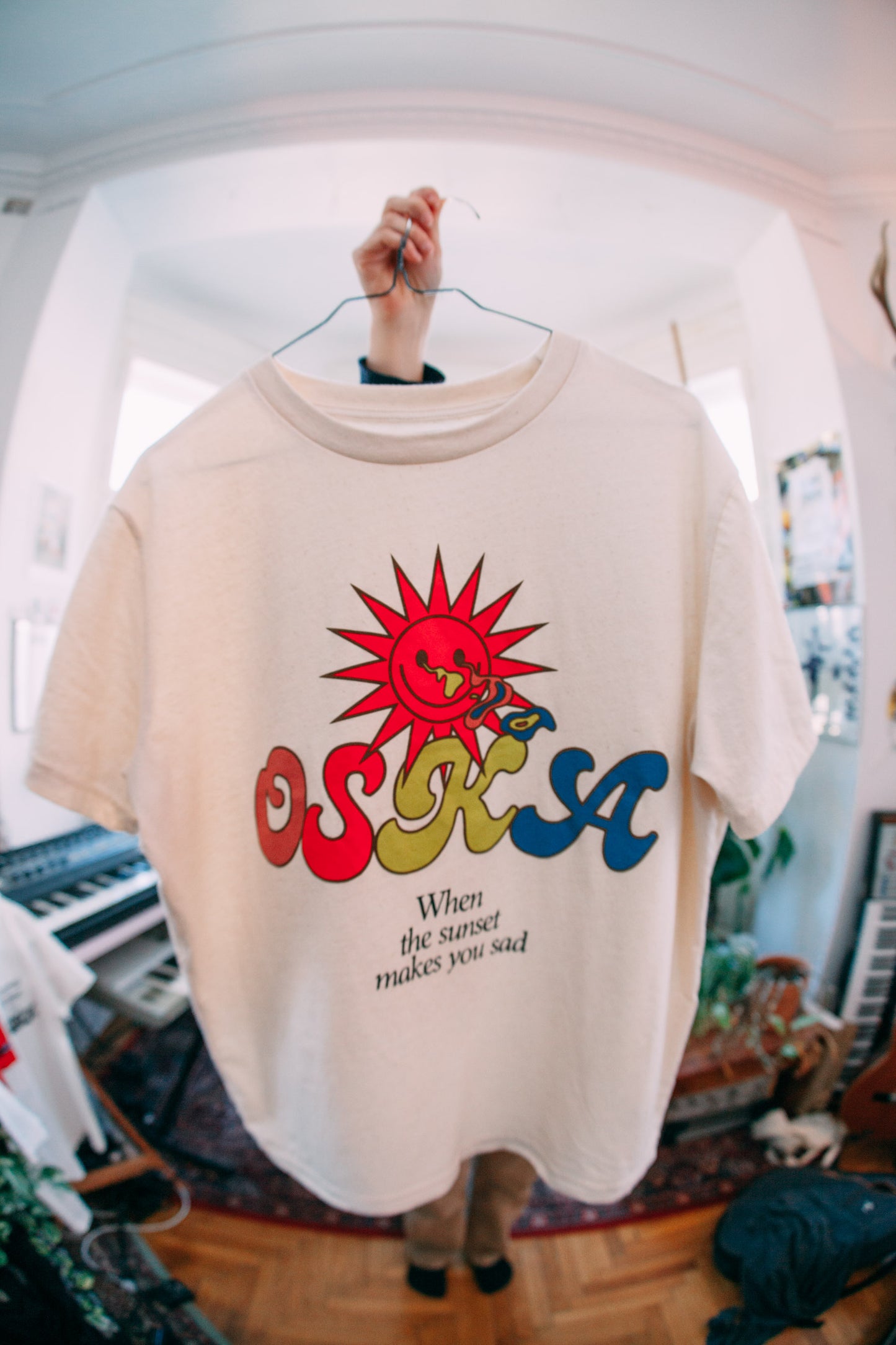 OSKA T-Shirt "Sun" - natural