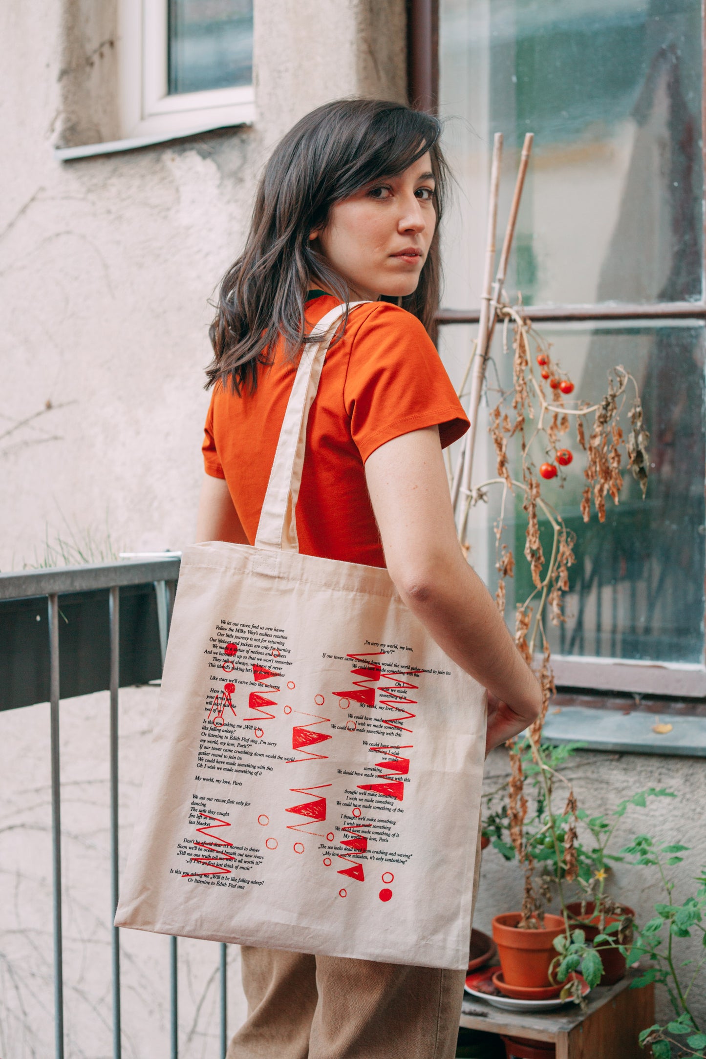 OSKA Tote Bag "Lyrics"